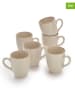 Brandt 6er-Set: Tassen in Beige - (H)12 x Ø 8,5 cm