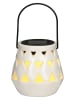 Arti Casa 2-delige set: ledsolarlantaarns wit - (H)11 x Ø 10 cm