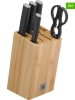 WMF 6tlg. Messerblock-Set ''Kineo'' in Beige/ Schwarz