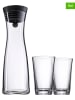 WMF 2tlg. Set: Karaffe und Gläser ''Basic'' in Schwarz
