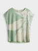 OPUS Shirt "Samelie" lichtgroen/crème