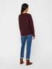 Vero Moda Pullover in Bordeaux in Rot