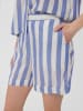 Vero Moda Shorts "Jena" in Blau/ Weiß