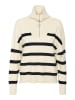 Vero Moda Pullover "Saba" in Creme/ Schwarz