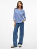 Vero Moda Hemd in Weiß/ Blau