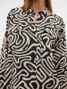 Vero Moda Bluse in Schwarz/ Beige