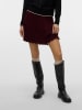 Vero Moda Plisseerock in Bordeaux in Rot