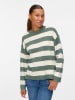 Vero Moda Pullover in Grün/ Creme