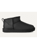 UGG Leren enkelboots "Classic Ultra Mini" zwart