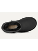 UGG Skórzane botki "Classic Ultra Mini" w kolorze czarnym