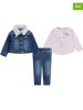 Levi's Kids 3-delige outfit blauw/lichtroze
