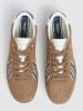 Pepe Jeans FOOTWEAR Skórzane sneakersy "Ball Mix" w kolorze biało-granatowo-jasnobrązowym