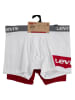 Levi's Kids 2er-Set: Boxershorts in Weiß/ Rot