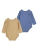 Levi's Kids 2-delige set: rompers beige/blauw
