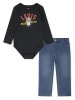 Levi's Kids 2-delige outfit blauw/zwart