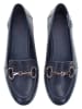 U.S. Polo Assn. Skórzane mokasyny w kolorze granatowym