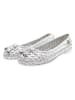 U.S. Polo Assn. Leder-Ballerinas in Silber