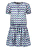 B.Nosy Kleid in Dunkelblau/ Creme/ Rosa