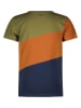 B.Nosy Shirt donkerblauw/kaki/oranje