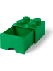 LEGO Schubladenbox "Brick 4" in Grün - (B)25 x (H)18 x (T)25 cm