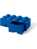 LEGO Schubladenbox "Brick 8" in Dunkelblau - (B)50 x (H)18 x (T)25 cm