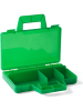 LEGO Walizka "Case to go" w kolorze zielonym z przegrodami - 19 x 3,5 x 16 cm