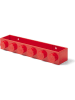 LEGO Wandregal in Rot - (B)48 x (H)12 x (T)8 cm