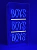 LOCOMOCEAN LED-Leuchtbox ''Boys'' in Blau/ Weiß - (B)19 x (H)38 x (T)10,5 cm