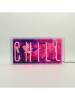 LOCOMOCEAN Led-lichtbox ''Chill'' roze - (B)38 x (H)19 x (D)10,5 cm
