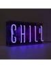 LOCOMOCEAN Led-lichtbox ''Chill'' blauw - (B)38 x (H)19 x (D)10,5 cm