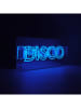 LOCOMOCEAN Led-lichtbox ''Disco'' blauw - (B)38 x (H)19 x (D)10,5 cm
