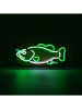 LOCOMOCEAN Led-lichtbox ''Fish'' groen/wit - (B)38 x (H)19 x (D)10,5 cm