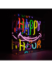 LOCOMOCEAN Led-lichtbox ''Happy Hour'' meerkleurig - (B)25 x (H)25 x (D)10,5 cm