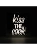 LOCOMOCEAN Lampa LED "Kiss the Cook" w kolorze białym - 25 x 25 x 10,5 cm