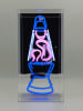 LOCOMOCEAN LED-Leuchtbox ''Lava Lamp'' in Blau/ Pink - (B)19 x (H)38 x (T)10,5 cm
