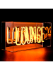LOCOMOCEAN Lampa LED "Lounge" w kolorze pomarańczowym - 38 x 19 x 10,5 cm