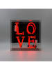 LOCOMOCEAN Lampa LED "Love" w kolorze czerwonym - 25 x 25 x 10,5 cm