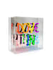 LOCOMOCEAN LED-Leuchtbox ''Love Wins'' in Bunt - (B)25 x (H)25 x (T)10,5 cm