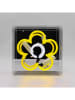 LOCOMOCEAN Led-lichtbox ''Daisy'' geel/wit - (B)16 x (H)16 x (D)9 cm