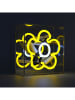 LOCOMOCEAN LED-Leuchtbox ''Daisy'' in Gelb/ Weiß - (B)16 x (H)16 x (T)9 cm