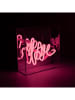 LOCOMOCEAN LED-Leuchtbox ''Love'' in Pink - (B)16 x (H)16 x (T)9 cm