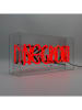 LOCOMOCEAN LED-Leuchtbox ''Negroni'' in Rot - (B)38 x (H)19 x (T)10,5 cm