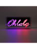 LOCOMOCEAN Led-lichtbox ''Oh La La'' meerkleurig - (B)38 x (H)19 x (D)10,5 cm