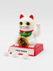 LOCOMOCEAN Interaktive Dekofigur „Cattit.“ in Weiß/ Rot - (B)9,8 x (H)12,6 x (T)9,5 cm