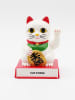 LOCOMOCEAN Interactief decoratief figuur Cattit. wit/rood - (B)9,8 x (H)12,6 x (D)9,5 cm