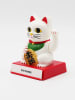 LOCOMOCEAN Interactief decoratief figuur Cattit. wit/rood - (B)9,8 x (H)12,6 x (D)9,5 cm