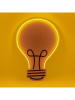 LOCOMOCEAN Led-kurkbord ''Bulb'' geel/lichtbruin - (L)50,8 x (B)35,5 cm