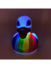 LOCOMOCEAN LED-Badeente ''GITD - Proud Duck"  in Lila/ Bunt - ab 3 Jahren
