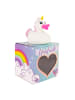 LOCOMOCEAN LED-Badeente ''GITD - Unicorn Duck"  in Weiß/ Rosa - ab 3 Jahren