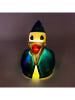 LOCOMOCEAN LED-Badeente ''GITD - Merlin Mallard"  in Gelb/ Dunkelblau - ab 3 Jahren